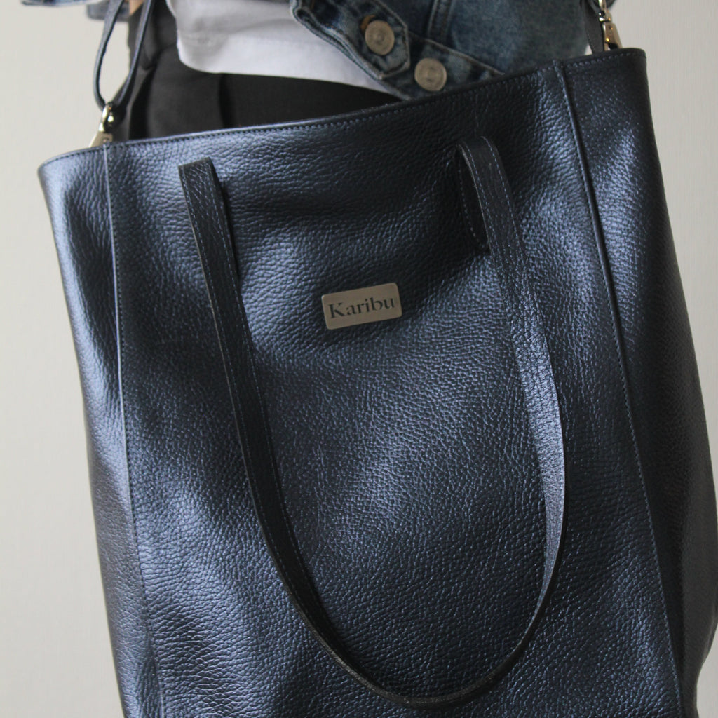 Jacinta Blue Tote Bag
