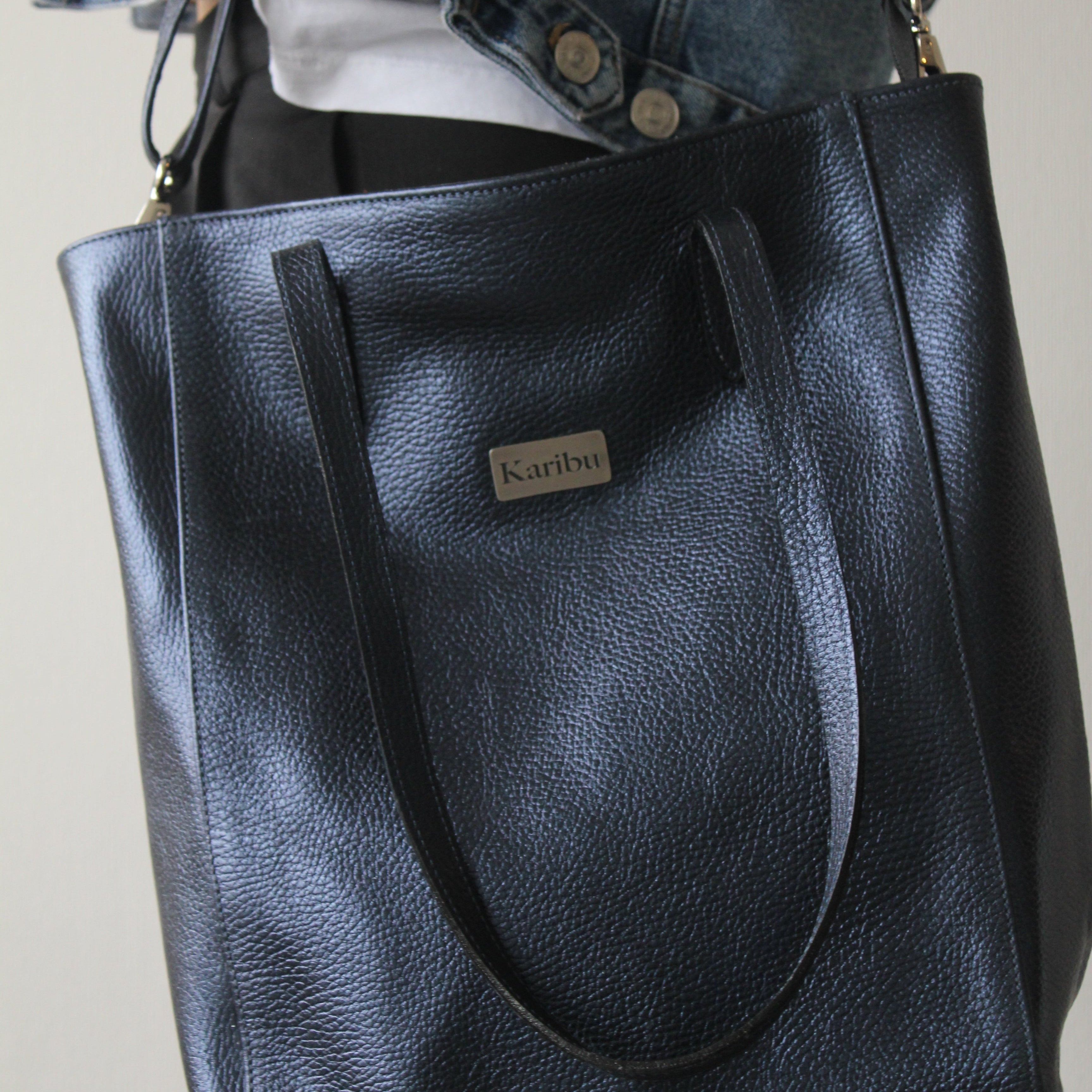 Jacinta Blue Tote Bag