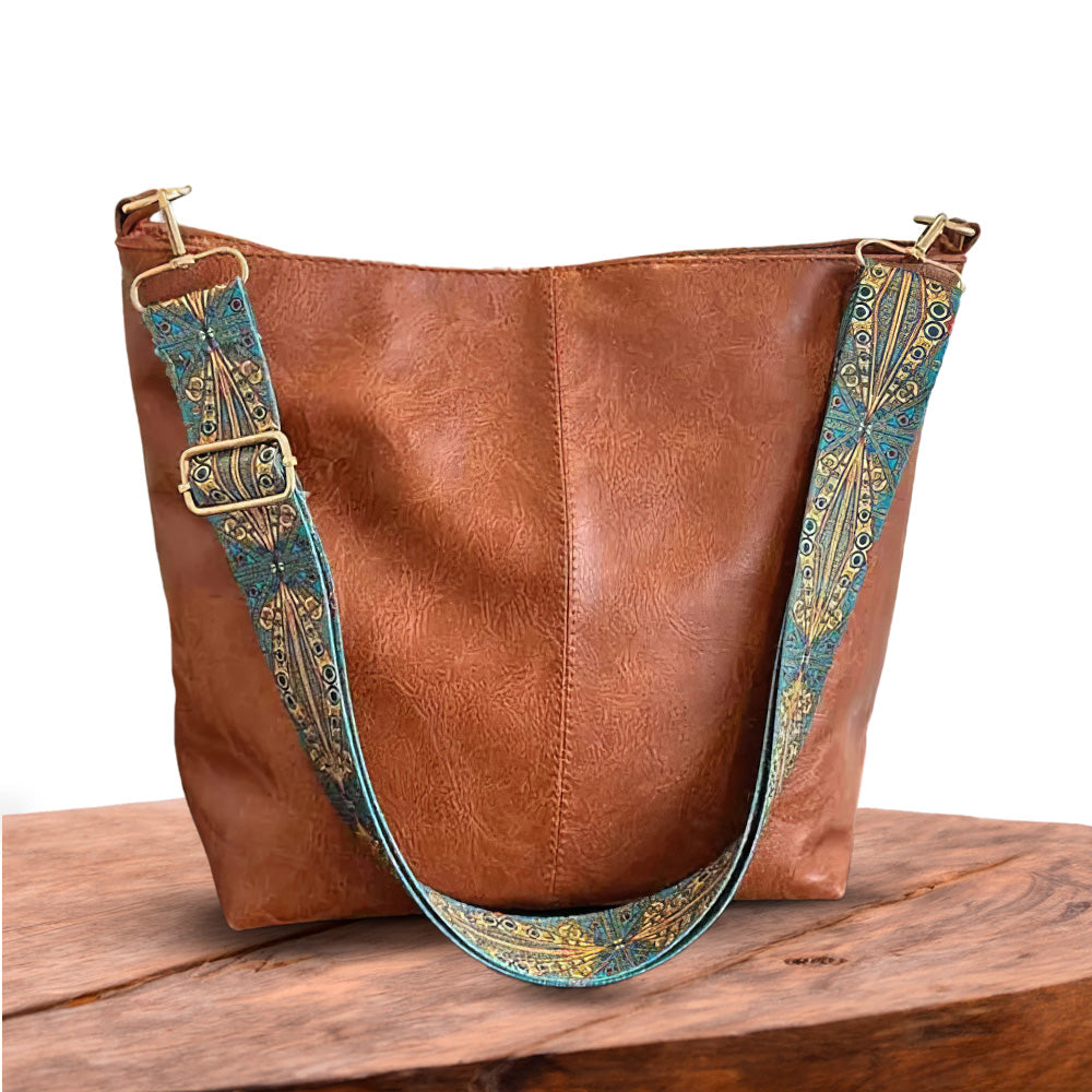 Chelsey’s Vintage Charm Leather Shoulder Bag