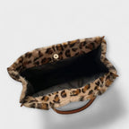 Elegant Leopard Plush Bag