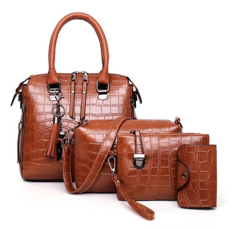 Everyday Elegance 4-Piece Leather Bag Set