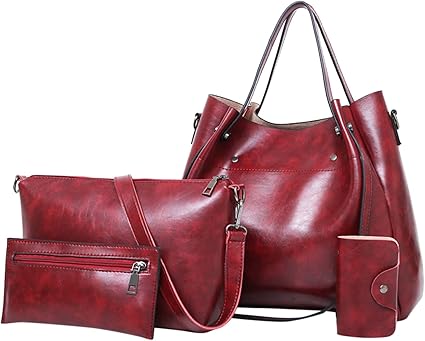 4-Piece Vintage Tote Set