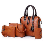 Essential 4-Piece Leather Bag Set