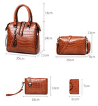 Everyday Elegance 4-Piece Leather Bag Set
