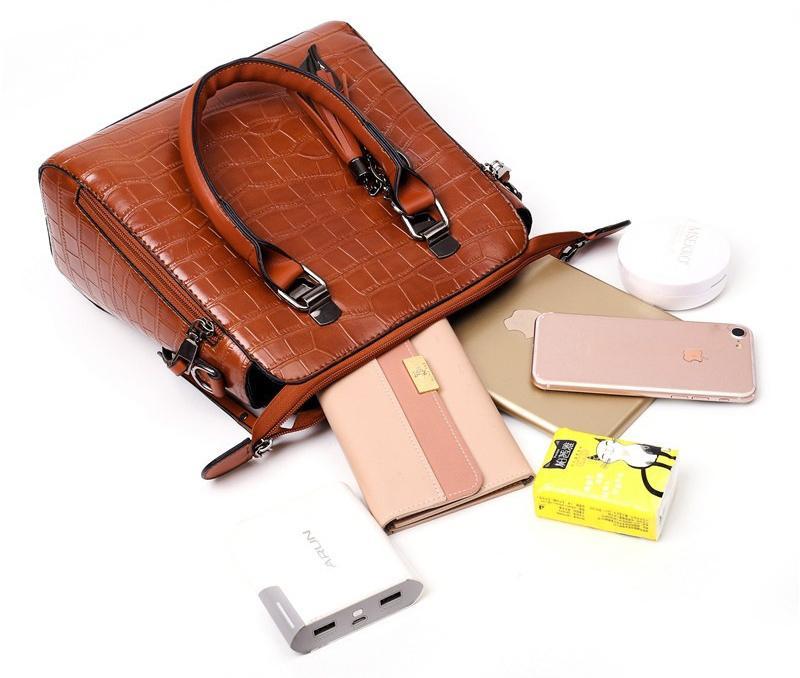 Everyday Elegance 4-Piece Leather Bag Set