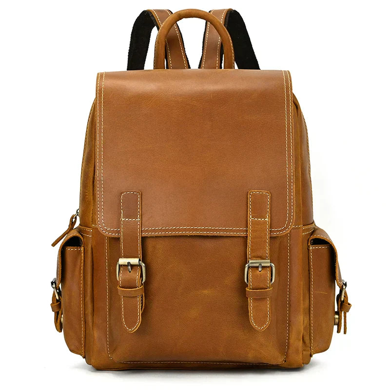 Travel Leather Backpack