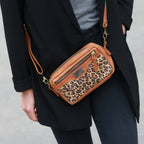 Agustina Cafe Bag with Animal Print