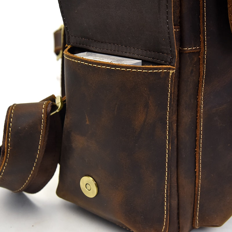 Travel Leather Backpack