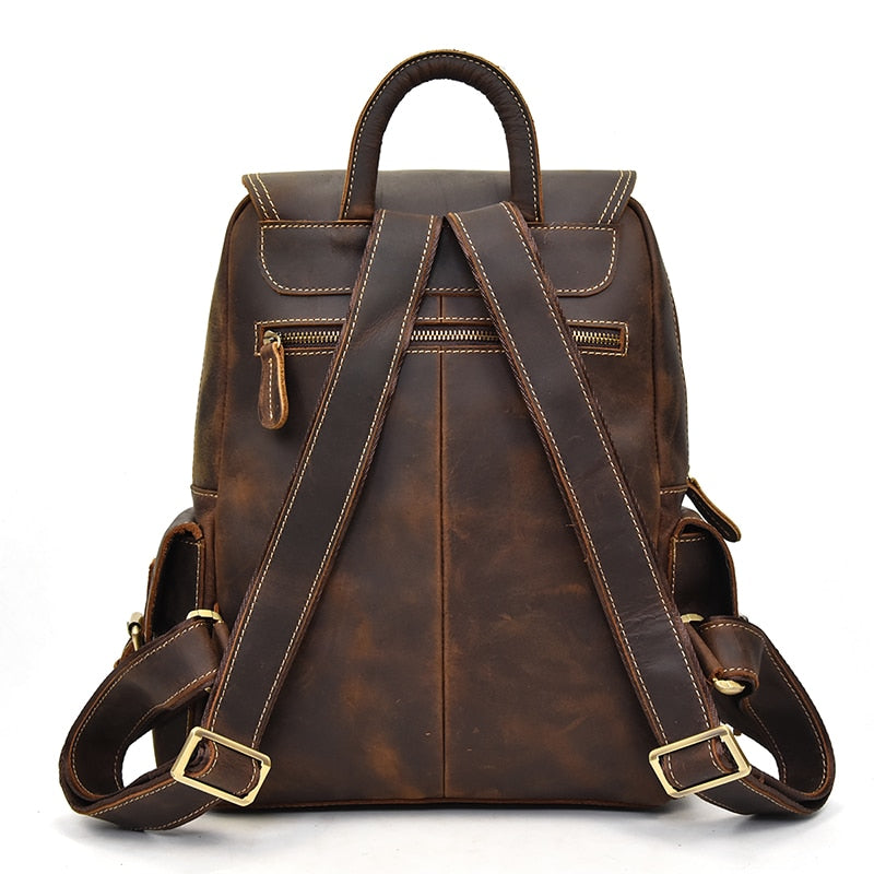Travel Leather Backpack