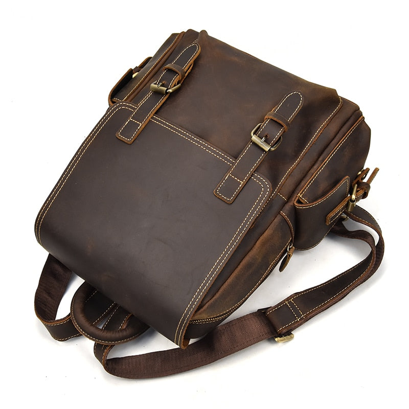 Travel Leather Backpack
