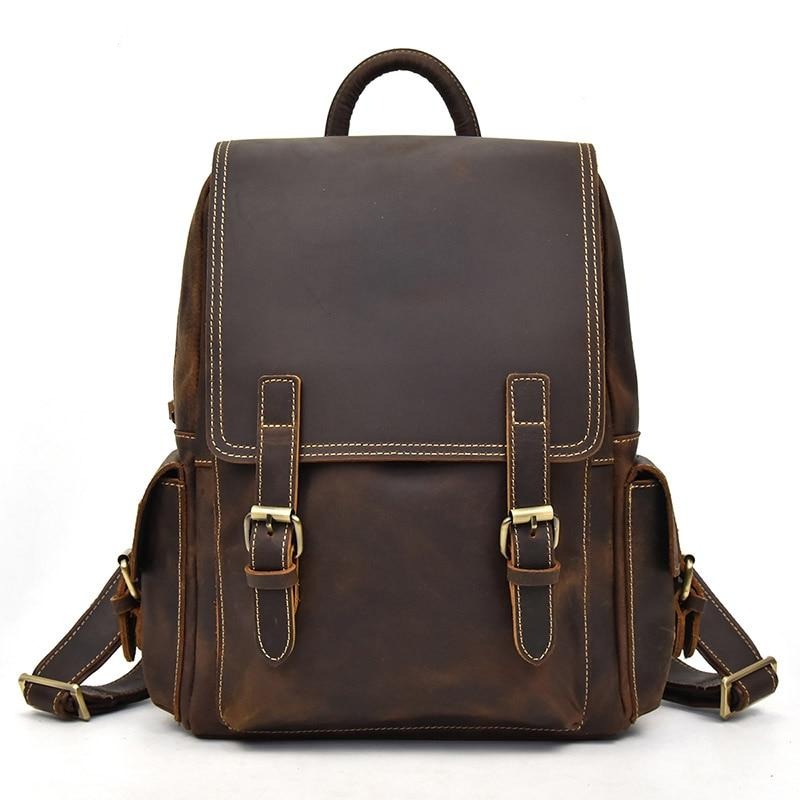 Travel Leather Backpack