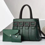 Luxurious Statement 3-Piece Leather Bag Set