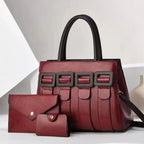 Luxurious Statement 3-Piece Leather Bag Set
