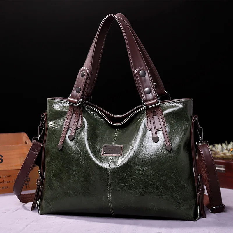 Infinite Elegance Leather Handbag