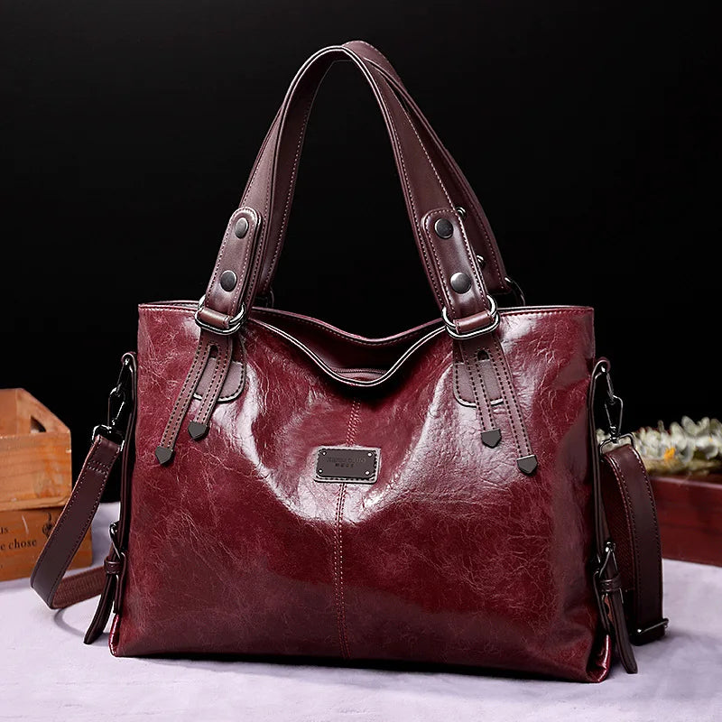 Infinite Elegance Leather Handbag