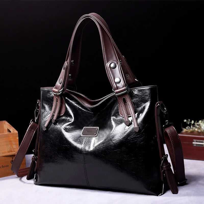 Infinite Elegance Leather Handbag
