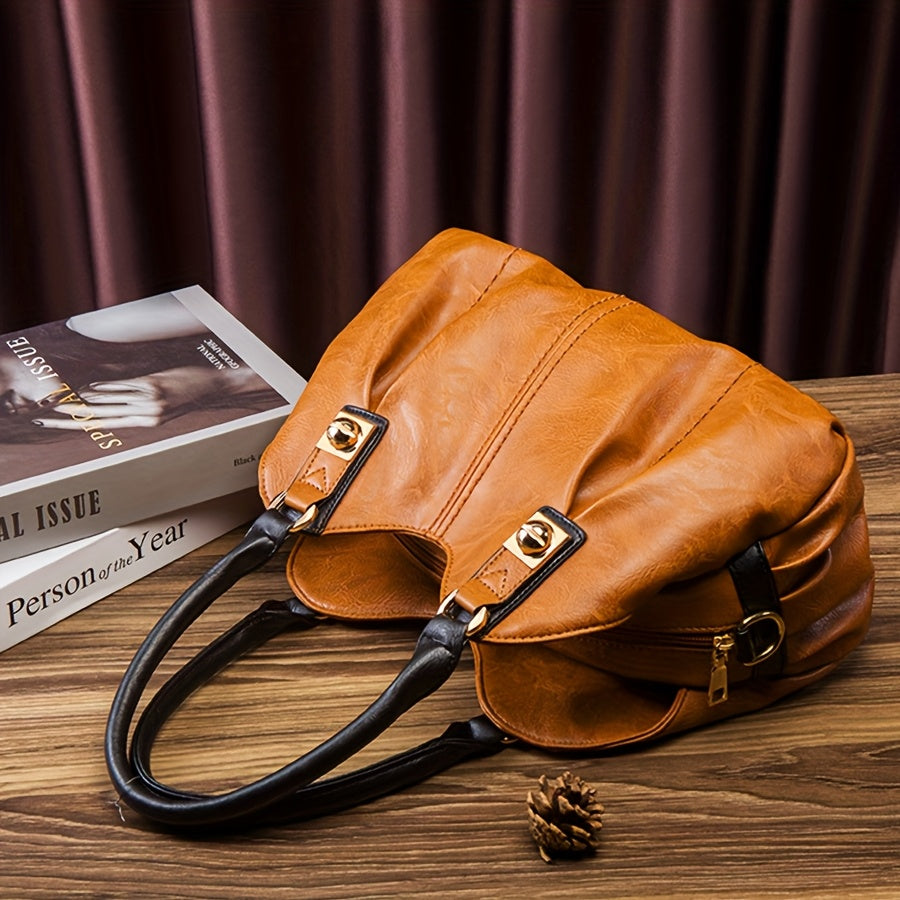 Vintage 4-Piece Leather Bag Set