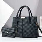 Stylish Chic 2-Piece Leather Bag Set
