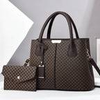 Stylish Chic 2-Piece Leather Bag Set