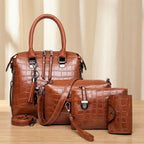 Everyday Elegance 4-Piece Leather Bag Set