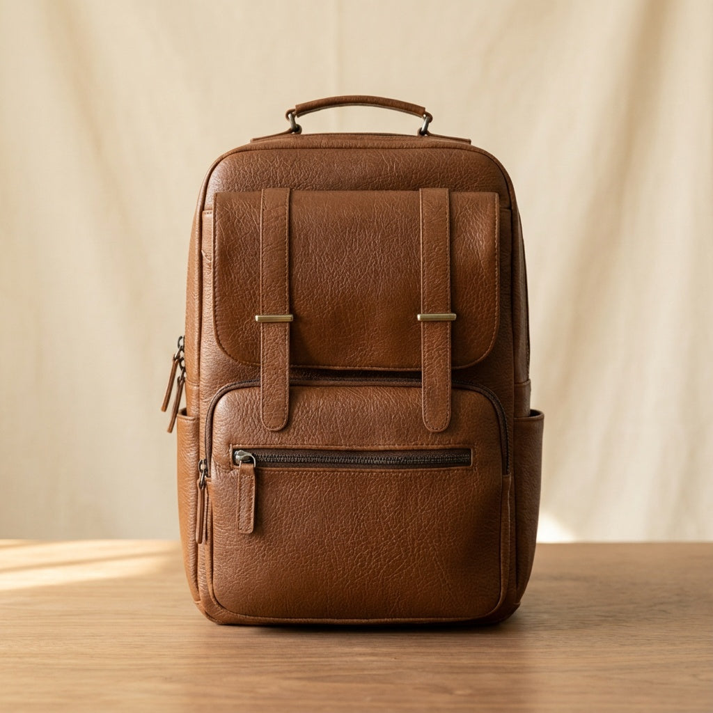 Nathan Leather Backpack