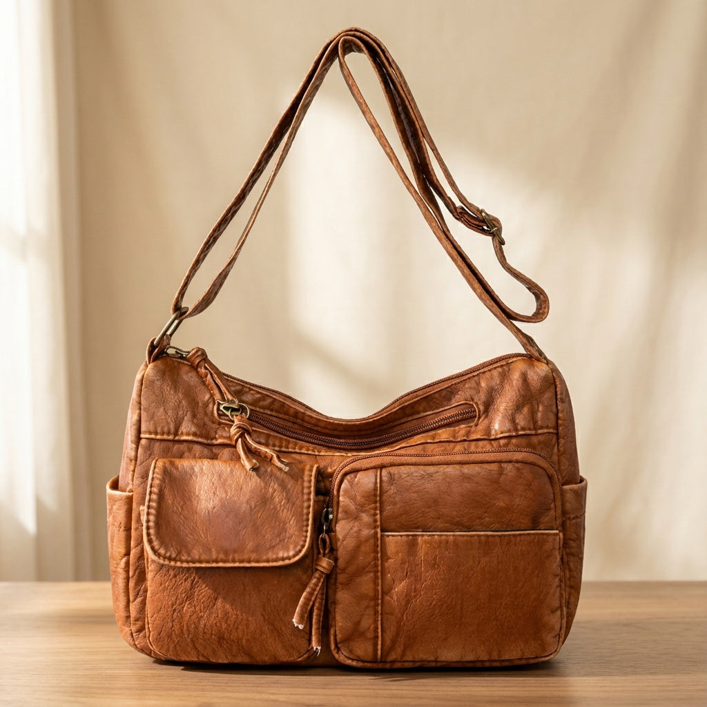 Old-School Leather Bag