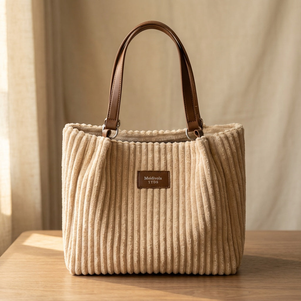 Shoulder Bag with Soft Cord