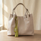 Adelle nude women's leather bag