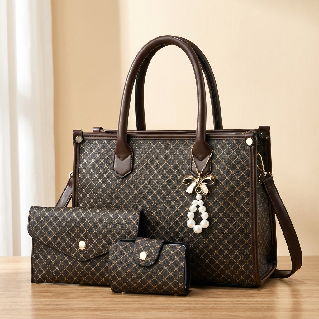 Timeless Vintage 3-Piece Leather Bag Set