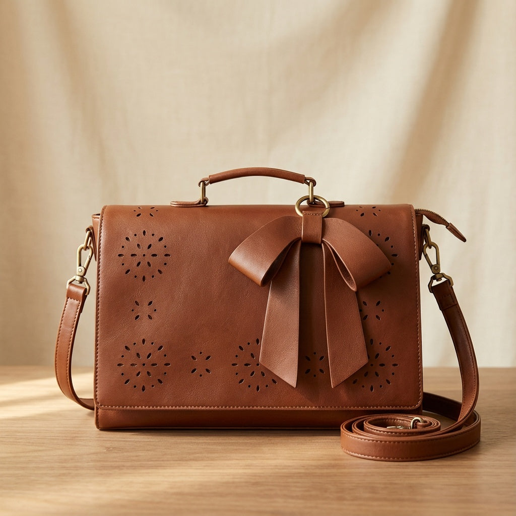 Elegant Bow-Tie Satchel
