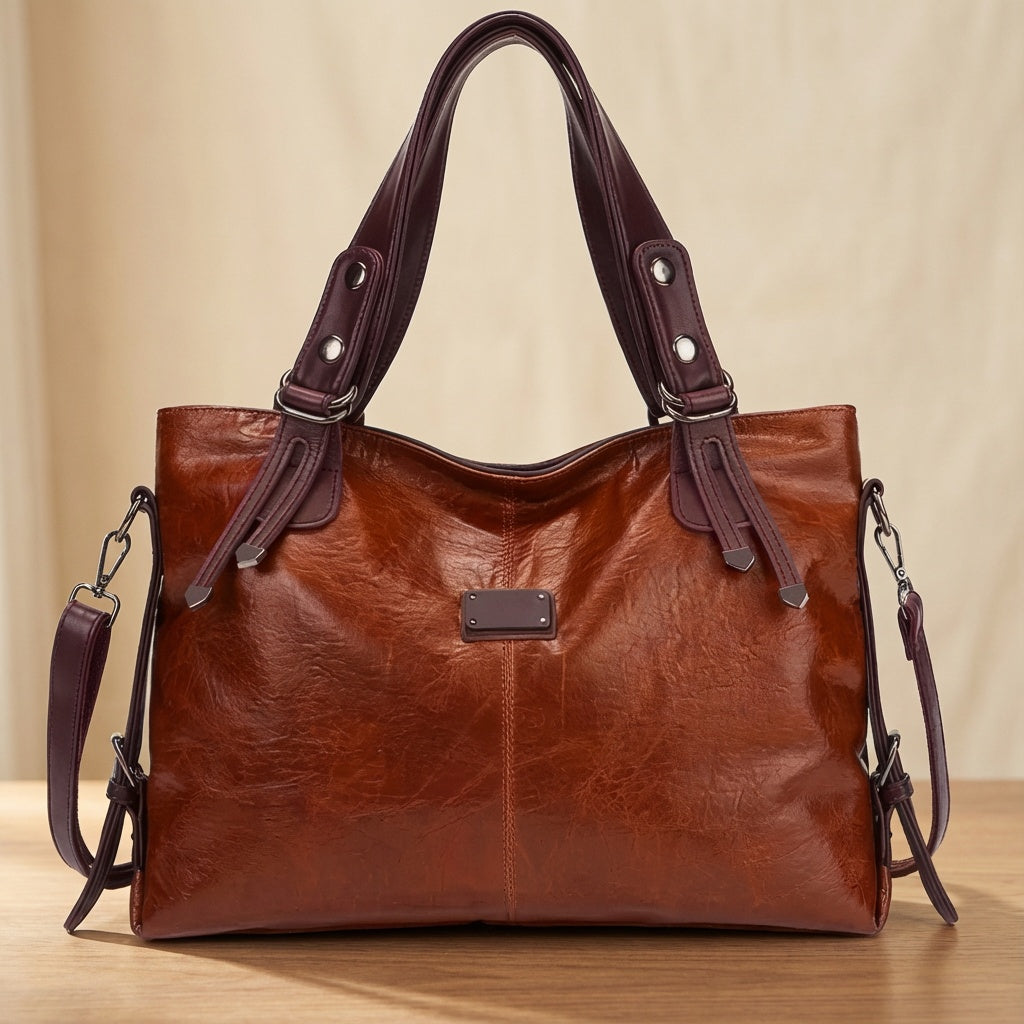 Infinite Elegance Leather Handbag