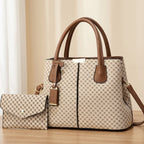 Stylish Chic 2-Piece Leather Bag Set