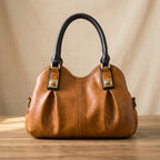 Vintage 4-Piece Leather Bag Set