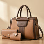 Elegant 3-Piece Leather Bag Set